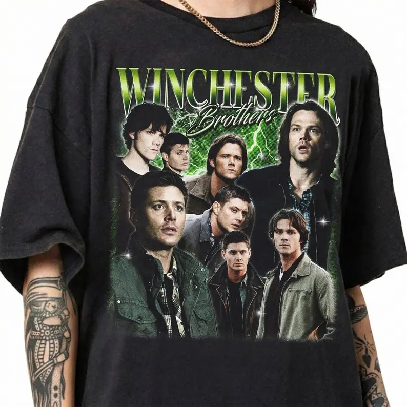 Winchester Brothers Shirt, Vintage Supernatural T-shirt, Dean Winchester Shirt, Sam Winchester Tee, Hunting Monsters Tee, TV Series Fan Gift
