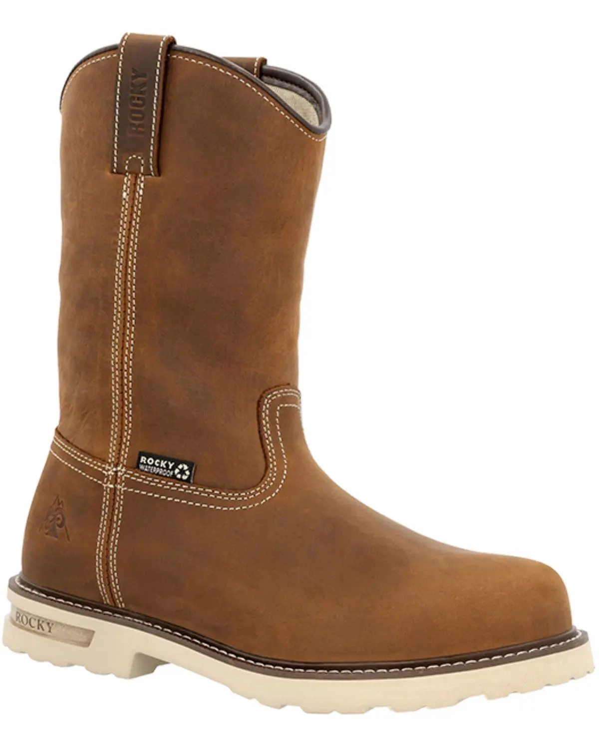 Rocky Men's Men'S Grindstone Xtr Wellington Waterproof Work Boot Soft Toe - Rkk0491