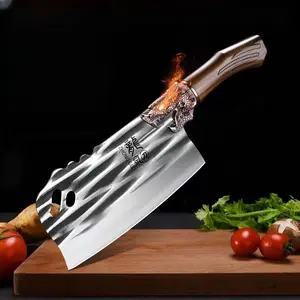1pc Sharp Kitchen Knife, Professional Chef Knife, Stainless Steel Meat Cleaver Knife, Heavy Shape Butcher Knife For Man, Bone Cleaver Knife, Ergonomic Handle, Suitable For Kitchen, Restaurant, Gift For Men And Women, Christmas gift