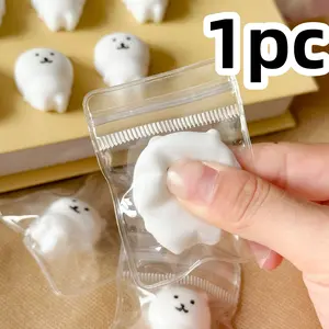 Deep Squeeze Mini Bear Fidget Toy, Satisfying Jelly Texture Mochi Squishy, Ideal Stress Relief for Busy Minds, Perfect Gift Idea