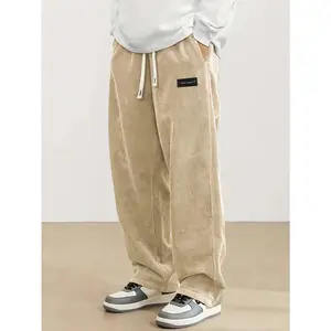 Olive Green Cargo Joggers - American Street Style, Loose Relaxed Fit with Drawstring Waist, Comfortable Durable Fall/Winter Casual Pants