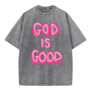 God Is Good Christian Washed T-Shirt, Christian Jesus  t shirts, Vintage 90s Graphic Tee Gift Cotton Top Womenswear Bottom