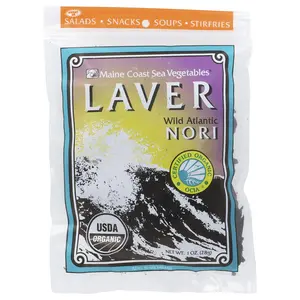 Maine Coast Sea Vegetables Laver, Wild Atlantic Nori, 1 oz (28 g)