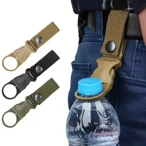 Portable Bottle Clip Lightweight Sturdy for Camping Hiking, Water Bottle Holder, Portable Water Bottle Fastener, Ideal for Backpacking Trekking Cycling