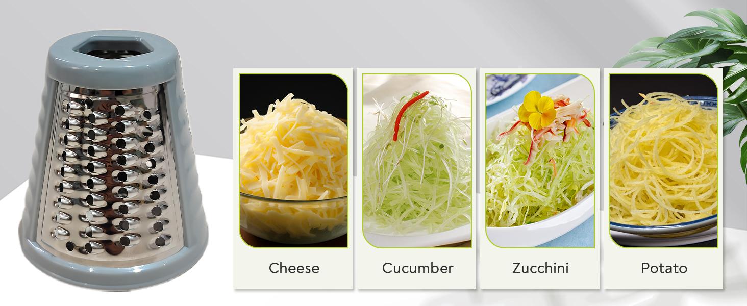 Mokero 5-in-1 Electric Cheese Grater Salad Shooter – Stainless Steel, 150-199w Power, Auto Operation Corded Device for Block Cheese, Vegetables, Nuts (Grates & Slices, Shreds, Chops) Home Kitchen Appliance, Home Kitchens Mokero 5-in-1 Electric Cheese Grater Salad Shooter – Stainless Steel, 150-199w Power, Auto Operation Corded Device for Block Cheese, Vegetables, Nuts (Grates & Slices, Shreds, Chops) Home Kitchen Appliance, Home Kitchens