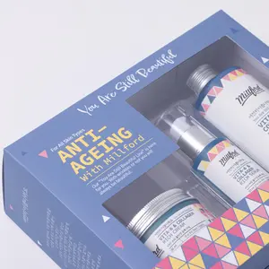 MILLFORD Anti-Ageing Set with Vitamin-A & Collagen, Korean Skin Care, Anti-Aging Face Moisturizing Set, Firming & Hydrating, Moisturizing, Anti Wrinkle, Collagen Face Moisturizer, Lifting, Gift Set