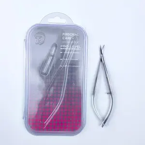 High-Quality Stainless Steel Curved Blade Tail Spring Clip, Dead Skin Removal Nail Art Tool, Professional Manicure Equipment