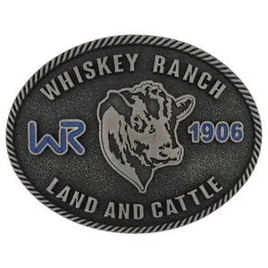 Montana Silversmiths Land & Cattle Whiskey Ranch Belt Buckle A1017WR