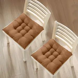 Comfortable and thick chair cushion, fluffy and breathable cushion with elastic filling, long-term use without collapsing, suitable for dining chairs and office desks and chairs