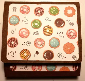 Donut Sticky Notepad 3x3 Magnetic Closure Desk Gift Unique Donut Design for Organizing Notes and Reminders Practical Stylish Desk Accessory