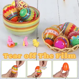 Easter Egg Fillers - 18 pre-packaged Easter egg fillers, mini bunnies, radish decorations for landscaped gardens, fun hunts! Suitable for children and toddlers Easter basket fillers, Easter