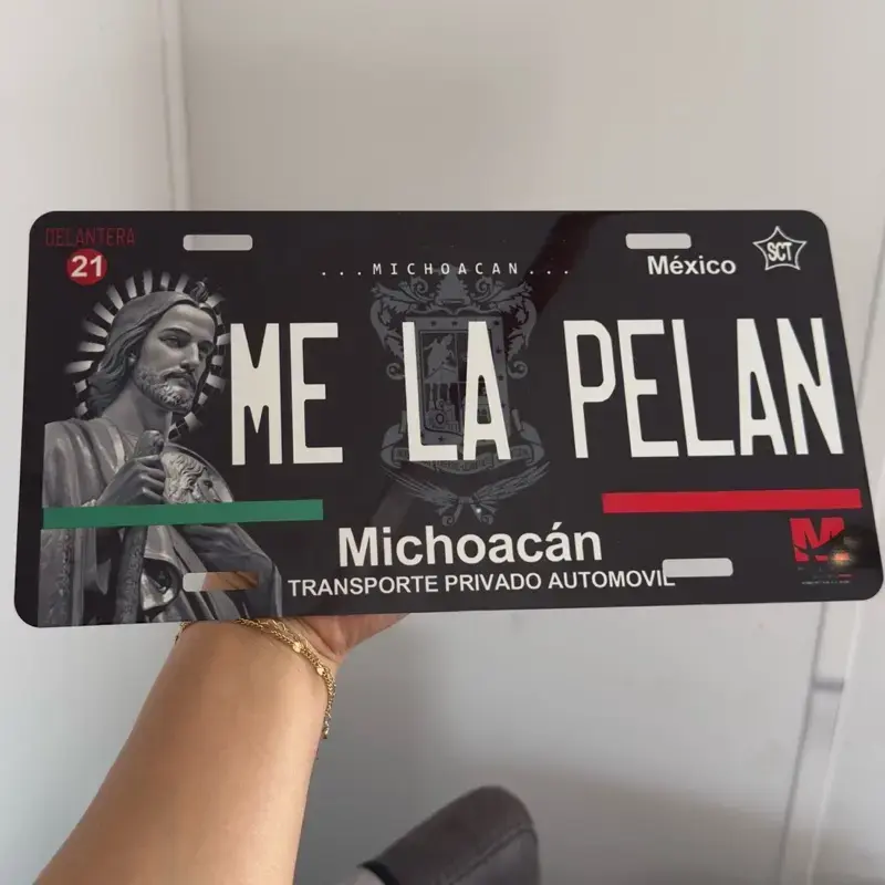 Michoacán Custom Black Edition License Plate
