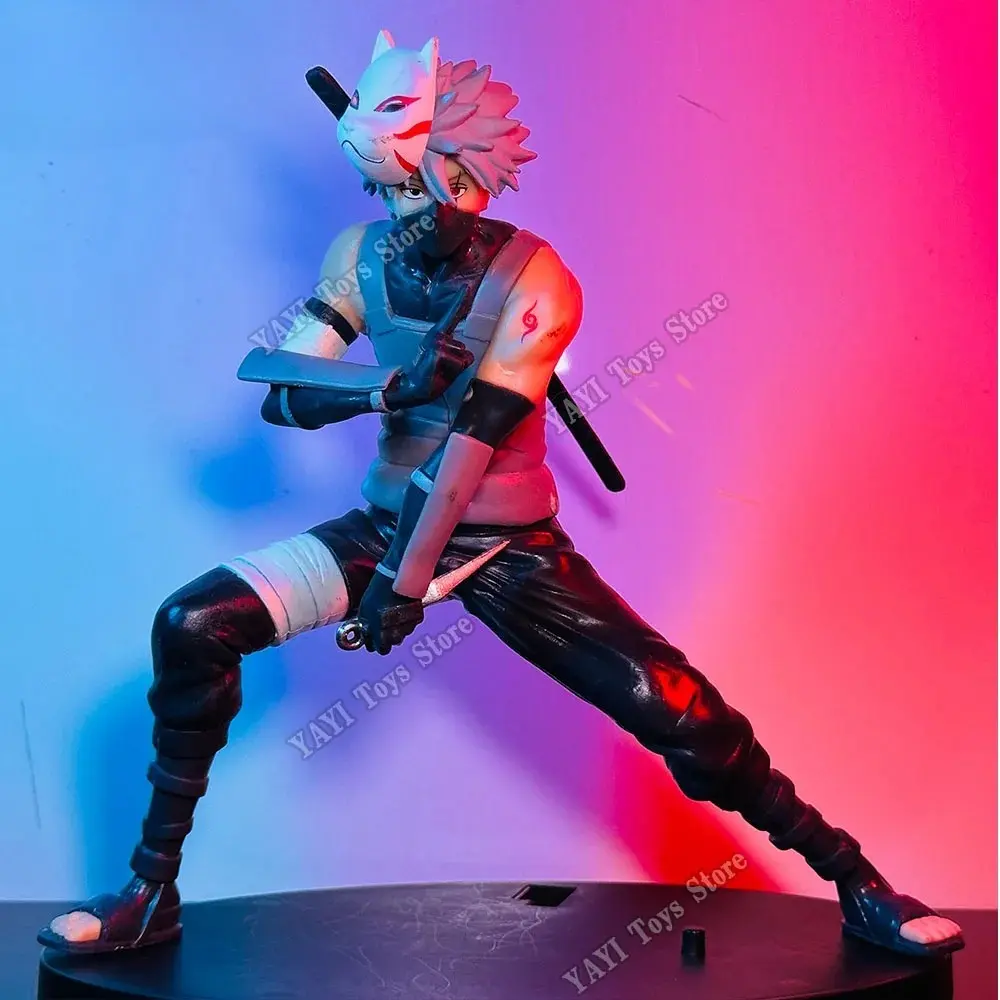 18cm Hatake Kakashi PVC Articulated Anime Figure – Car Ornament, Collectible Toy, Gift