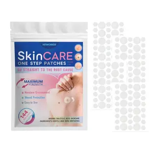 144pcs Transparent Acne Patches, Fragrance-Free and Alcohol-Free, Waterproof, Skin-Friendly, Gentle, Suitable for Day and Night Use