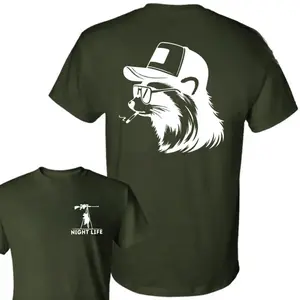 Cool Raccoon T-Shirt, Funny Trash Panda Streetwear Tee, Hipster Animal Graphic Shirt, Night Life Raccoon Tee, Vintage Urban Style T-Shirt, Gift for Animal Lovers