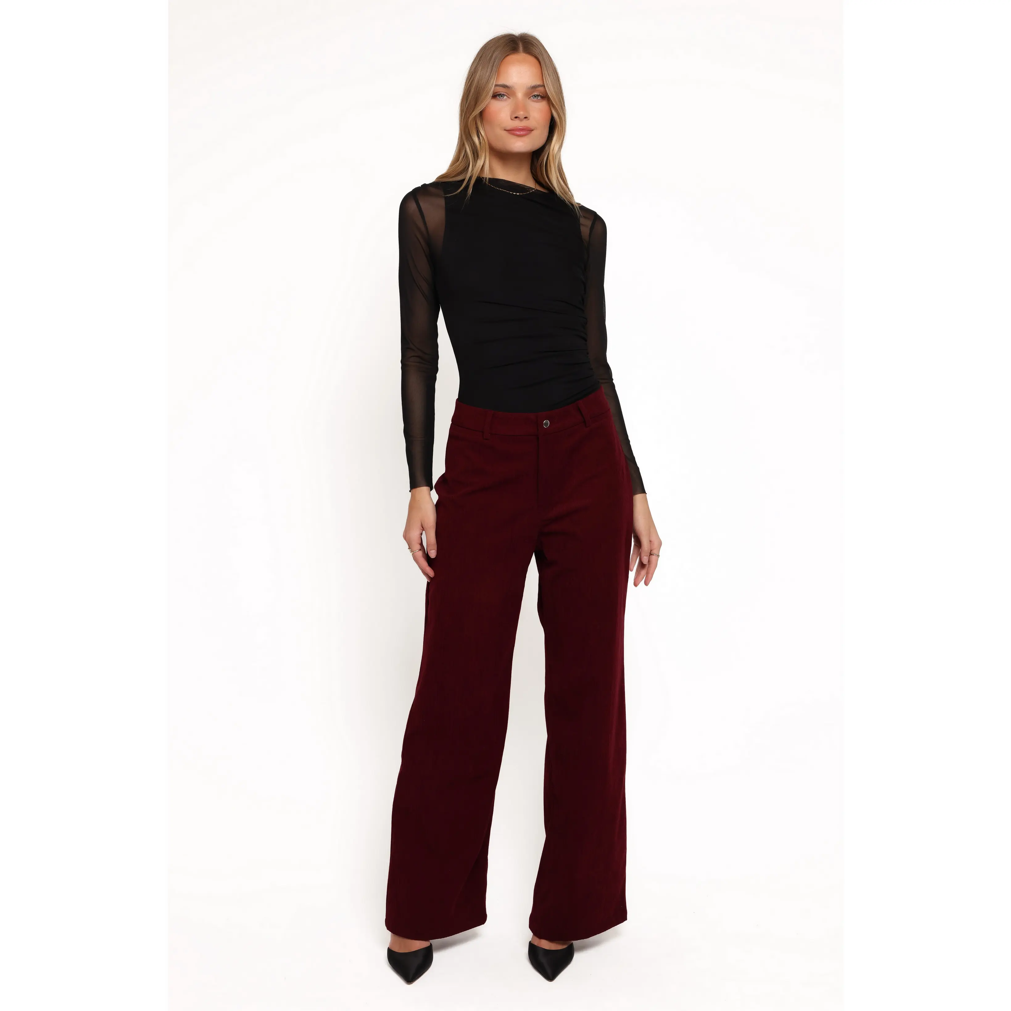 Barrett Corduroy Pant - Berry