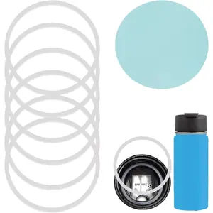6 count O Ring for HydroFlask Wide Mouth Lid, 2'' to 2.3'' Rubber Seal for  Lid, fit Hydroflask Gasket Replacement, 3 Sizes for Different