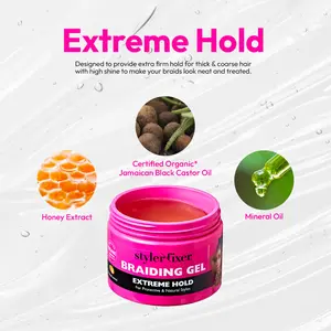 RED by KISS Long-Lasting Styler Fixer Braiding Gel - Extreme Hold