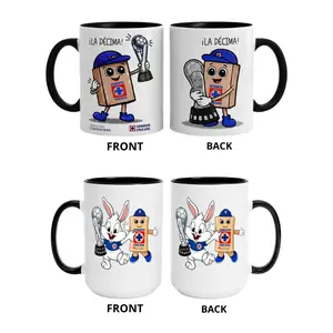 Cruz Azul Campeones Accent Mug, Cute Bunny Soccer Coffee Cup, Liga MX Fan Gift, Football Lover Ceramic Mug, Mexican Soccer Team Drinkware