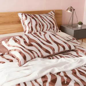 2 Piece Satin Pillowcases Set, Soft Comfortable Charmeuse Fabric, Ideal for Travel Hotels Salons Home Use, Ca Prop 65 Compliant