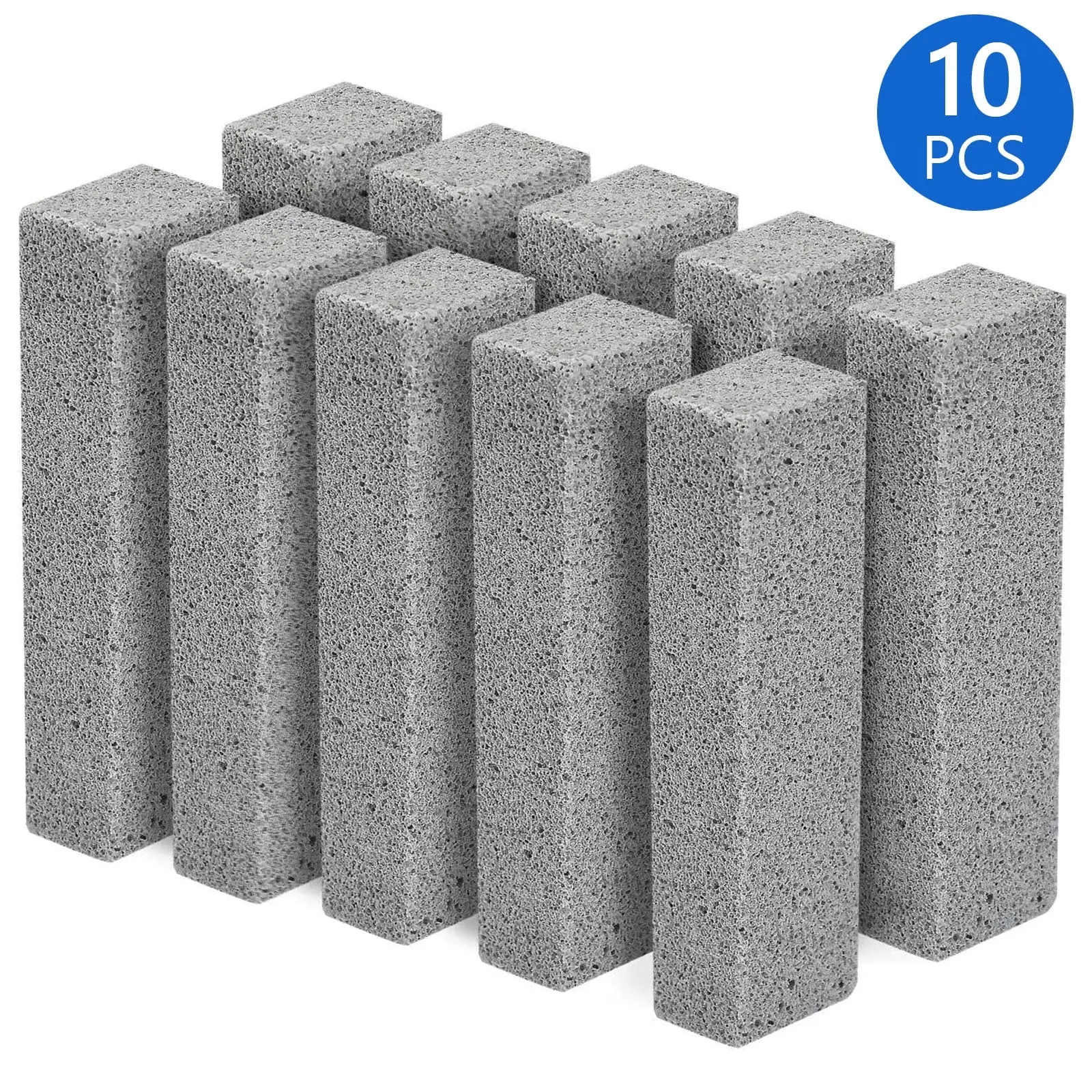 10 Pcs Pumice Scouring Pad Pumice Stick Cleaner Stones 5.9 x 1.4 x 0.9 inch for Household Kitchen Pool Gray 10 Pcs Pumice Scouring Pad Pumice Stick Cleaner Stones 5.9 x 1.4 x 0.9 inch for Household Kitchen Pool Gray