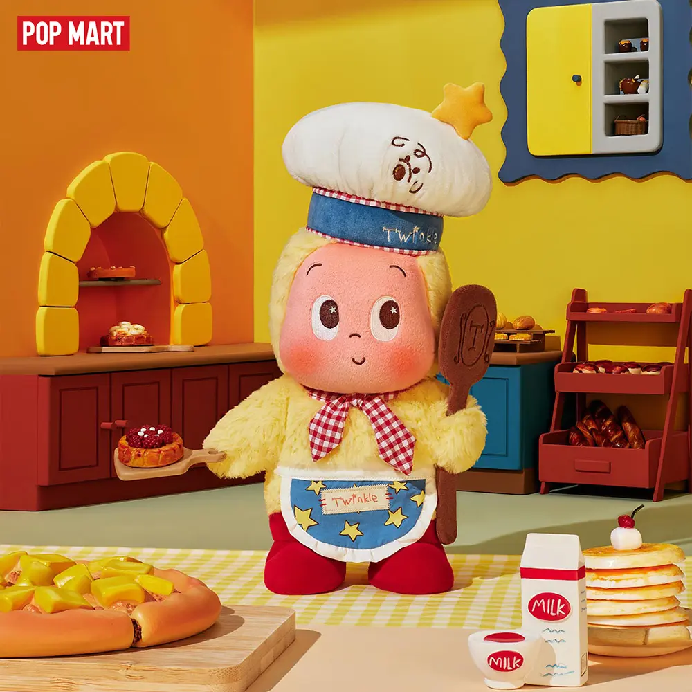 POP MART MOON GELATO Series-Baker Plush Doll，Summervibes