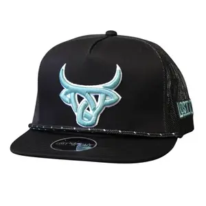 Lost Calf Unisex Frost Black Mesh Back Snapback Hat