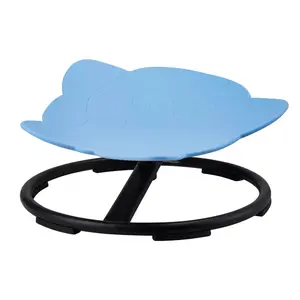 VEVOR Elephant Kids Swivel Chair, 220 LBS Capacity, 360° Spinning Chair, Autistic Kids Sensory Toy Chair with Non-Slip Metal Base, Toddler Sit and Spin Chair for Coordination Balance Focus Blue