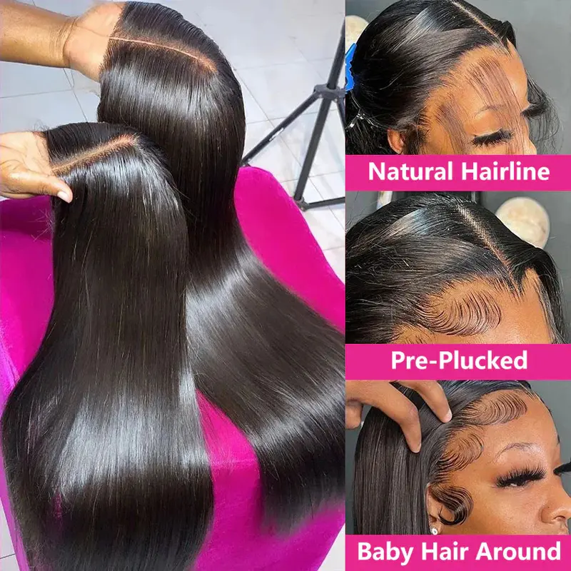 Simidola 13x6 Bone Straight Transparent Lace Front Human Hair Wigs For Black Women Lace Frontal Wig Natural Wigs Indian Hair Wigs On Sale Clearance 220% Density