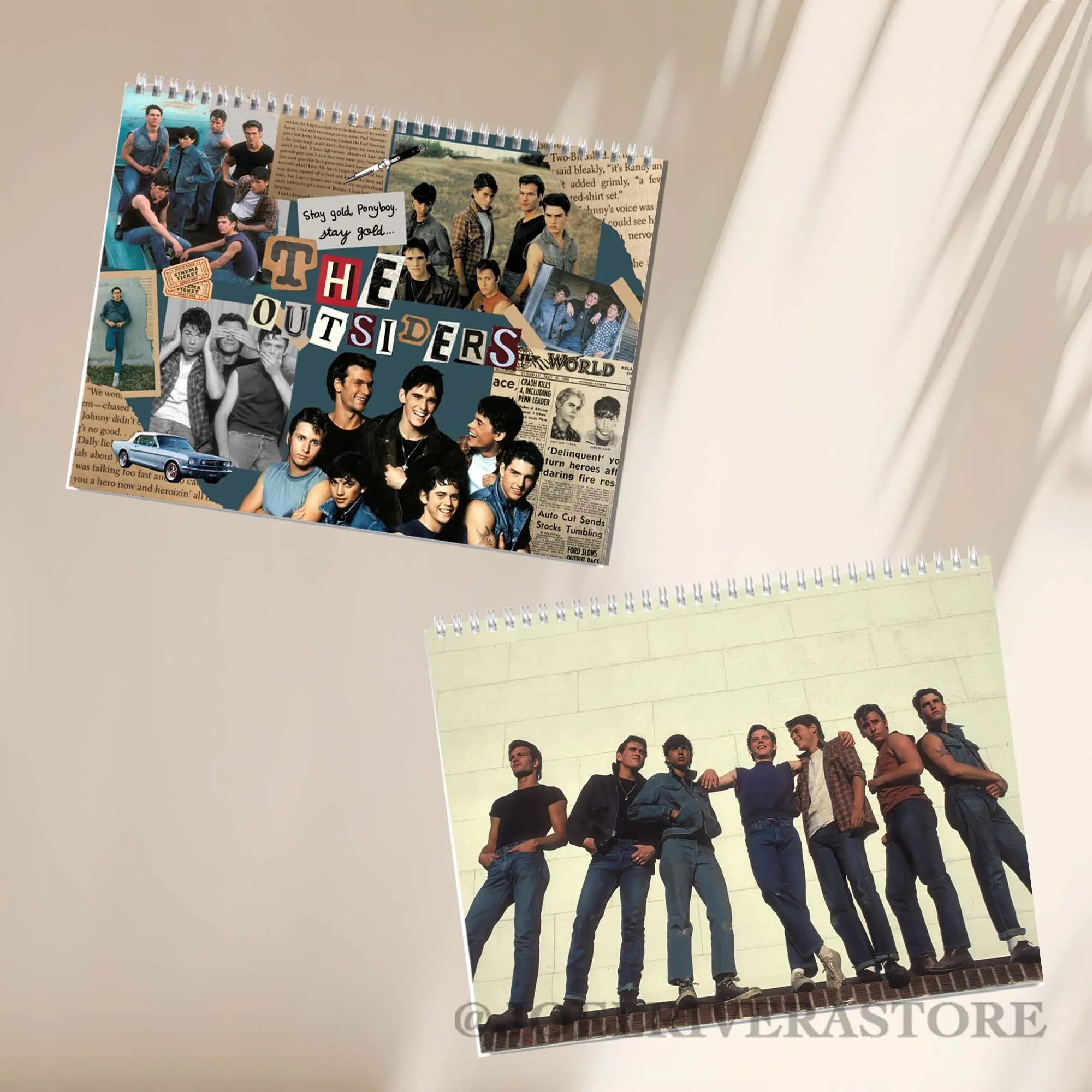 The Outsiders Vintage Movie 2027 Wall Calendar, Ponyboy Johnny Desktop Calendar 2027, Best Lines Graphic, Home Decorating