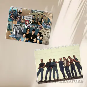 The Outsiders Vintage Movie 2026 Wall Calendar, Ponyboy Johnny Desktop Calendar 2026, Best Lines Graphic, Home Decorating