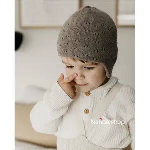 Cashmere Wool Double Layer Double-Sided Autumn and Winter Knitting outdoor hats