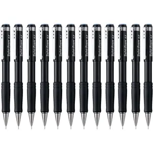 Pentel TwistErase III Mechanical Pencil, (0.7mm), Black Barrel, 12 (QE517A)