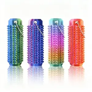 3D Printed Sensory Toy with Tactile Experience for Adults and Teens, Spiky Grip Sensory Fidget Keychain to Relieve Stress and Enhance Focus, Creative Office Gift