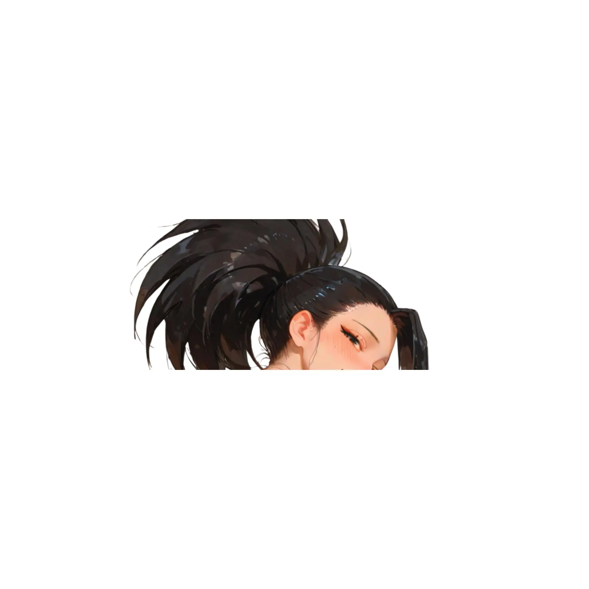 momo sticker, anime sticker, full stickers, laptop sticker, car sticker, r34
