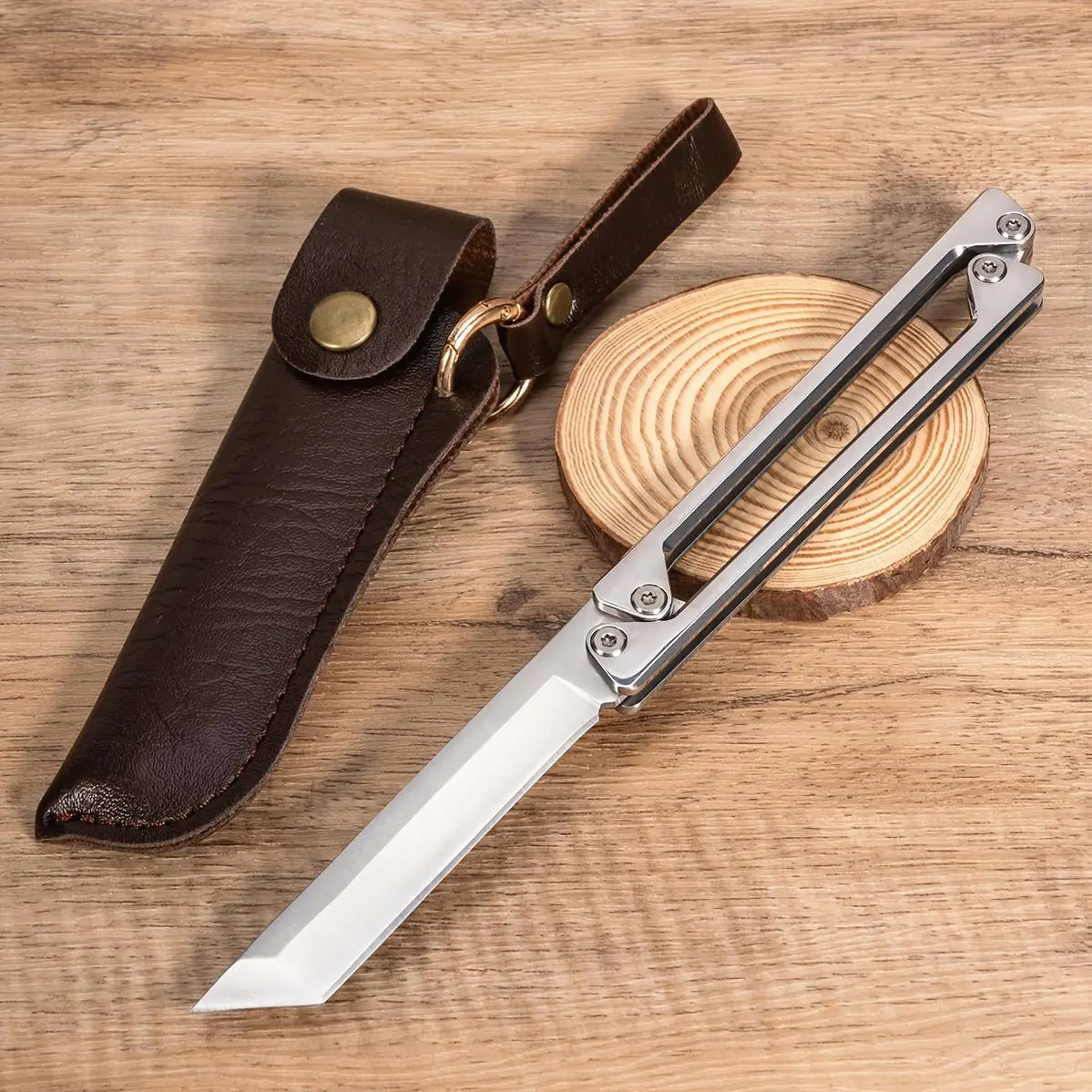 1pc Outdoor EDC Multi-functional Folding Knife | High-quality Stainless Steel, V-Grind Blade, Self-locking, Ideal for Hiking, Exploring, Fishing, Camping | Perfect Gift for Father'S Day, Birthday, Christmas