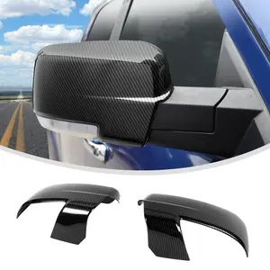 Carbon Fiber Side Rear-view Mirror Cover Trim for 2011-2017 Dodge Ram - High-Quality ABS Material, UV & Scratch-Resistant Coating, Easy Installation, Performance Custom Fit