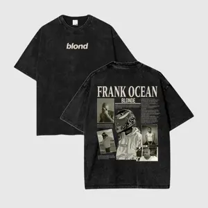 Frank Ocean Graphic Double Sided Mineral Wash Shirt, Full Color, Full Size, Gift For Men, Gift For Women, Gift For Fans, Comfort Menswear Tops Classic, Streetwear, Trendy Washed