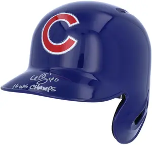 Willson Contreras Chicago Cubs Autographed Replica Batting Helmet "2016 WS Champs" Inscription - Fanatics Authentic Certified