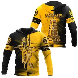 Vintage Jesus Cross God 3D Hoodie for Men and Women, Jesus 3D Hoodie, Graphic God Pullover Hoodie, Cool Unisex Fashion Top