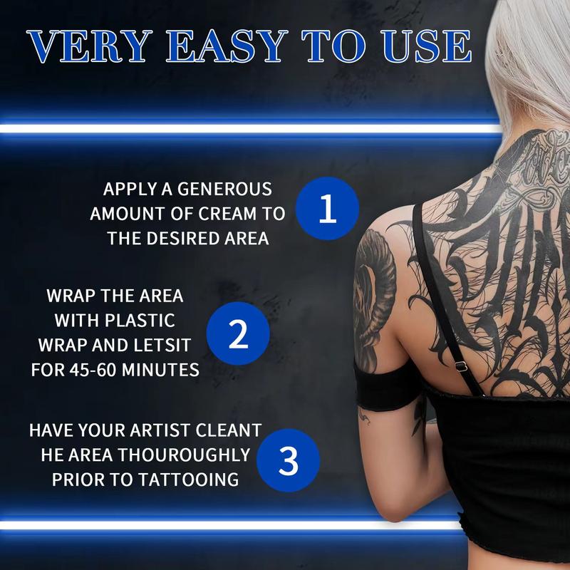 TKSX Tattoo Numbing Cream, Relief Cream for Laser Removal, Waxing, Eyebrow Threading, TKTX Tattoo External Cream (10g*4pcs)