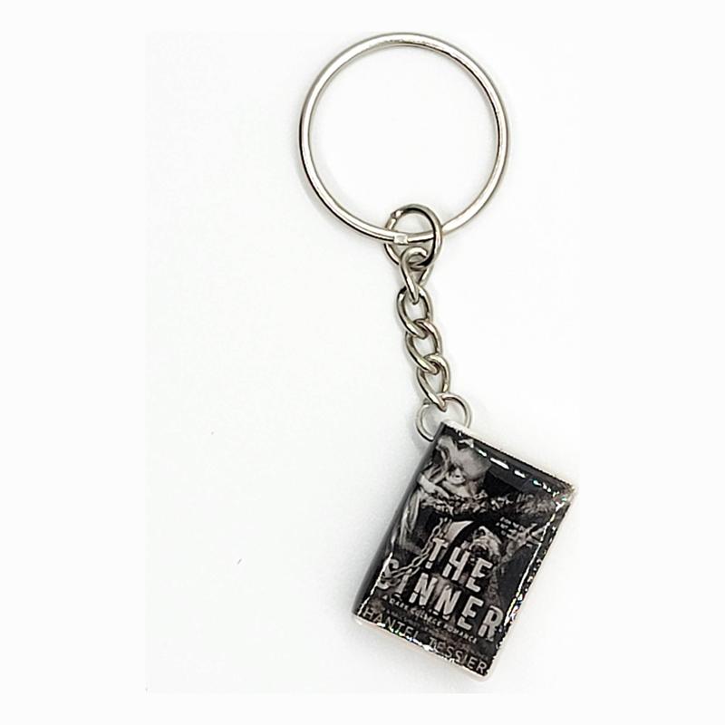 The Sinner Mini Book Keychain – Dark Romance Keychain with Beaded