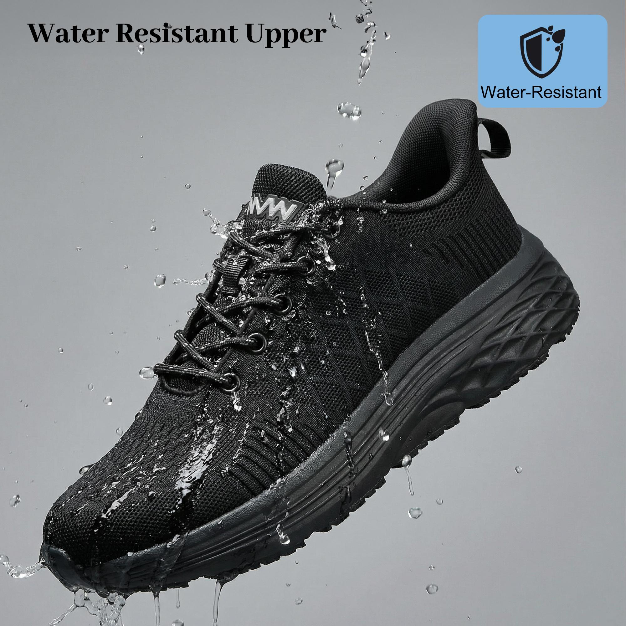 Men's Non-Slip Chef Work Shoes—Water & Stain Resistant Walking Sneakers,Easy Slip-On for Gent's Food Service & Casual Wear