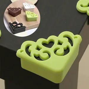 8pcs Silicone Corner Guards with Elegant Hollow Flower Design for Hard Floor Protection on Desks and Cabinet Corners, Cabinet Edge Guard, Desk Safety, Transparent Protector, Minimalist Guard, Edge Protector, Safety Corner Cover, Furniture Care, Pet Owners