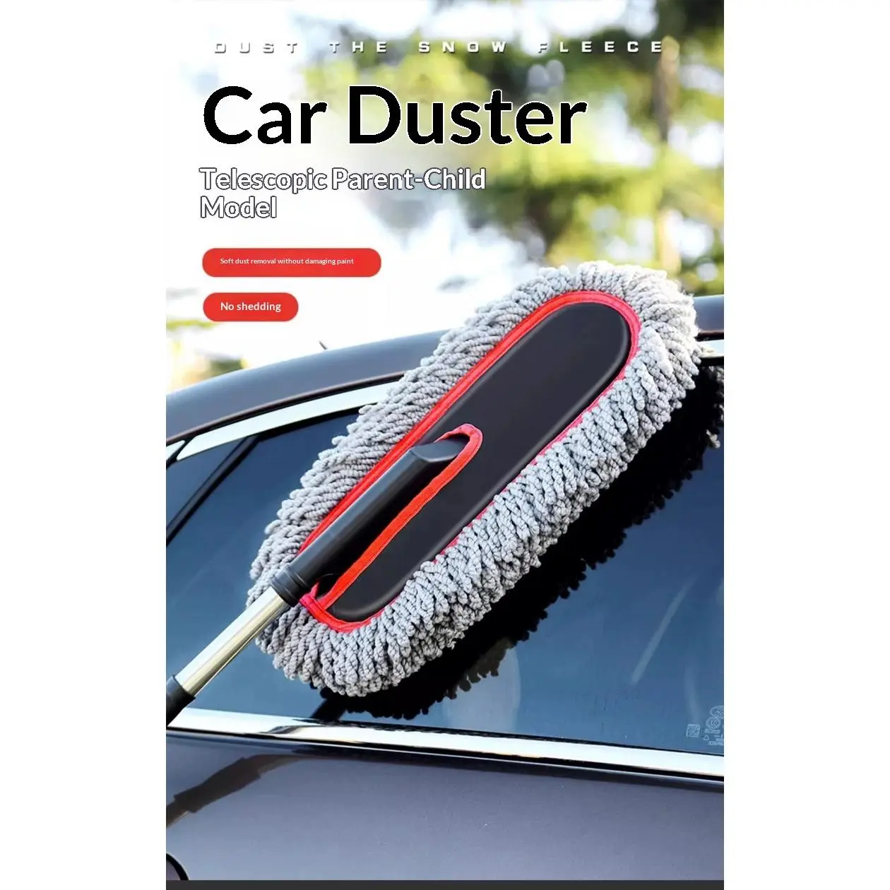 Car wash mop, car dust duster, car brush, dust sweeper, car wash mop, snow removal tool, car cleaner