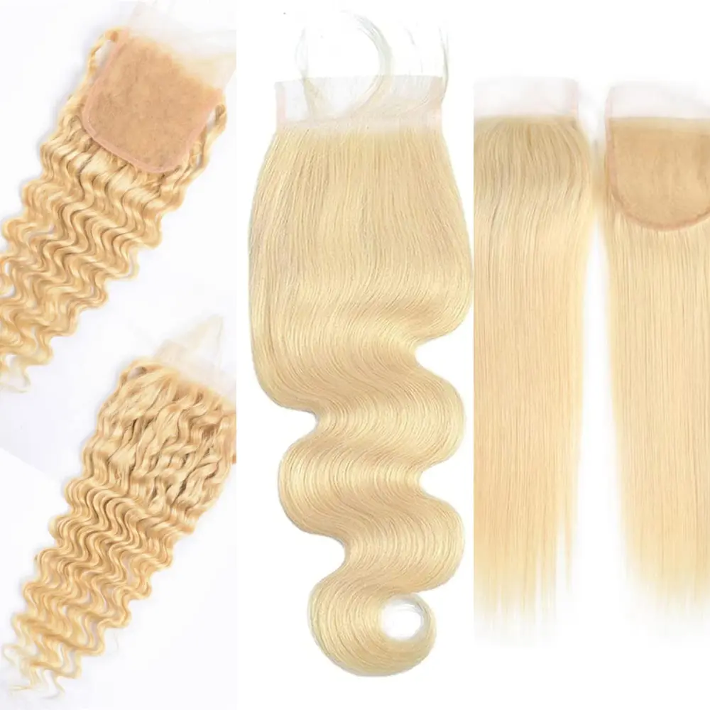 We Heart Hair 12A Russian Blonde 4X4 Lace Closure Pre Plucked