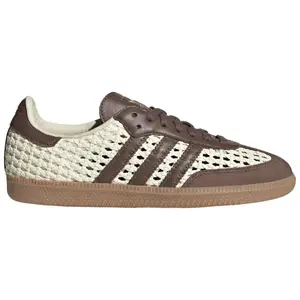 adidas Samba OG Basketweave Cream White Earth Strata IH9373 Women's Fashion Shoes New