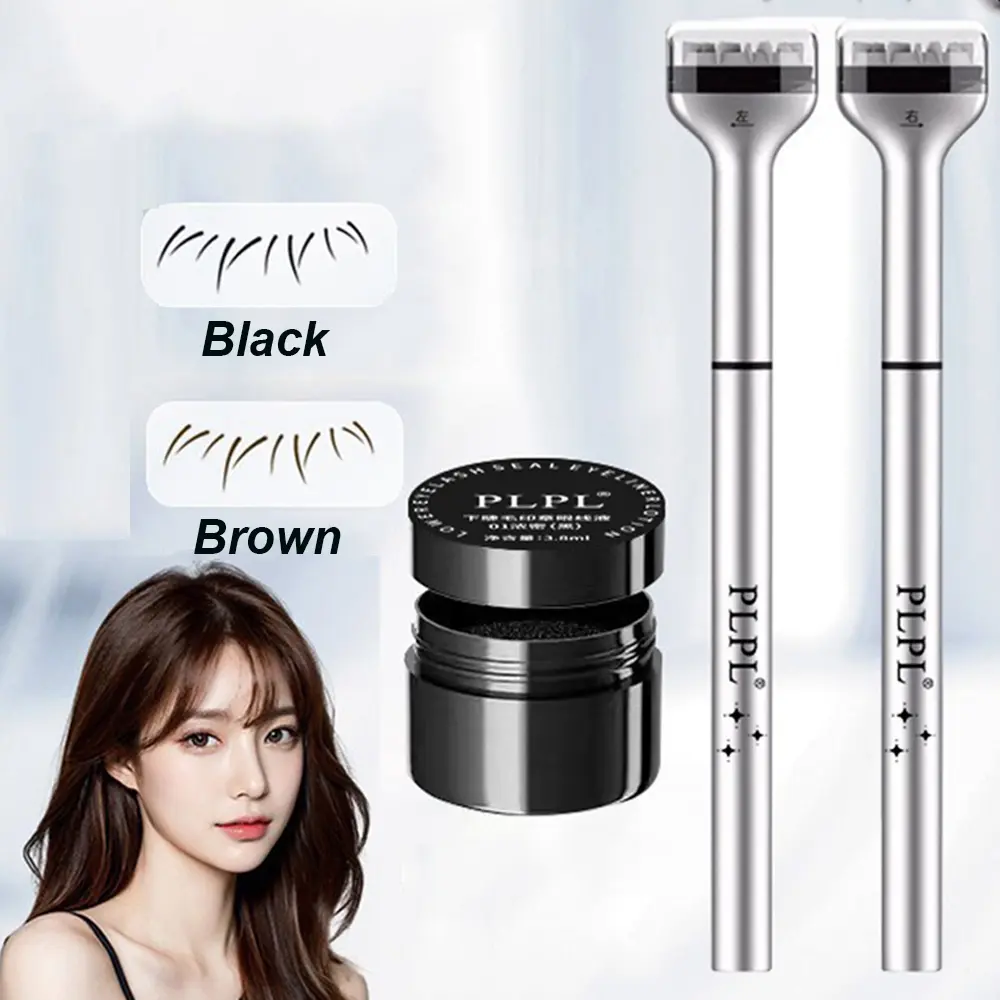 Waterproof Lower Lash Stamp Reusable - Lower Lash Stamp with Ultra-Fine Eyeliner Pen, DIY Natural Eyelash Pen, Easy to Use, Long-Lasting, Waterproof, Smudge-Proof Quick Eye Makeup Tool Kit