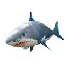 RC Helium-Filled Flying Animal Balloon - Durable Nylon Remote Control Electric Airplane, Plastic Build, 40 ft Max Height, Indoor Flight, Family Gift, 1 x Controller, 1 x Set Toy Fish, AAA Battery-Powered Blue Item for Birthday Parties