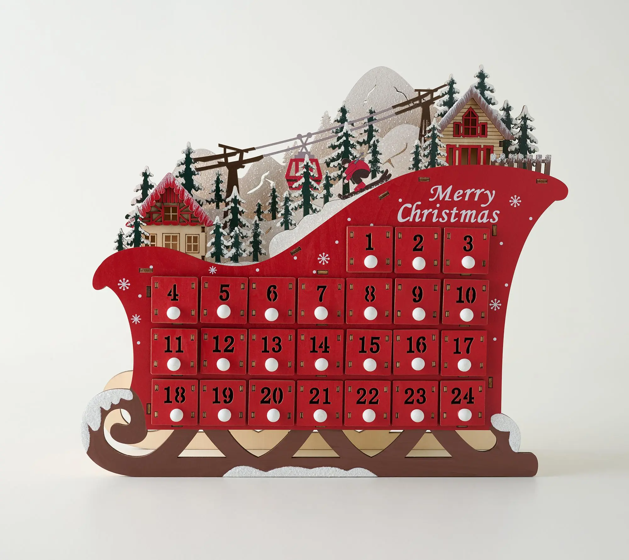 Home Reflections Lit Sleigh Advent Calendar Home Reflections Lit Sleigh Advent Calendar